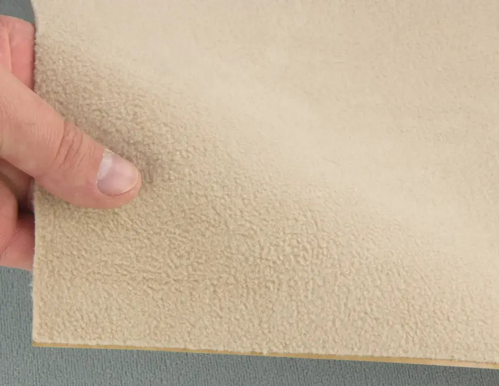 Карпет велюровий Standart кремовий для авто самоклейка, лист 170х100см