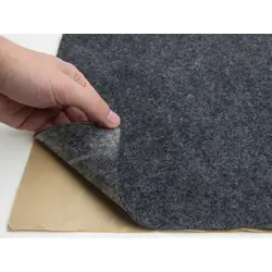 Карпет автомобільний сірий графіт, самоклейка, товщина 3,0 мм, щільність 300г/м2, лист 70х100см