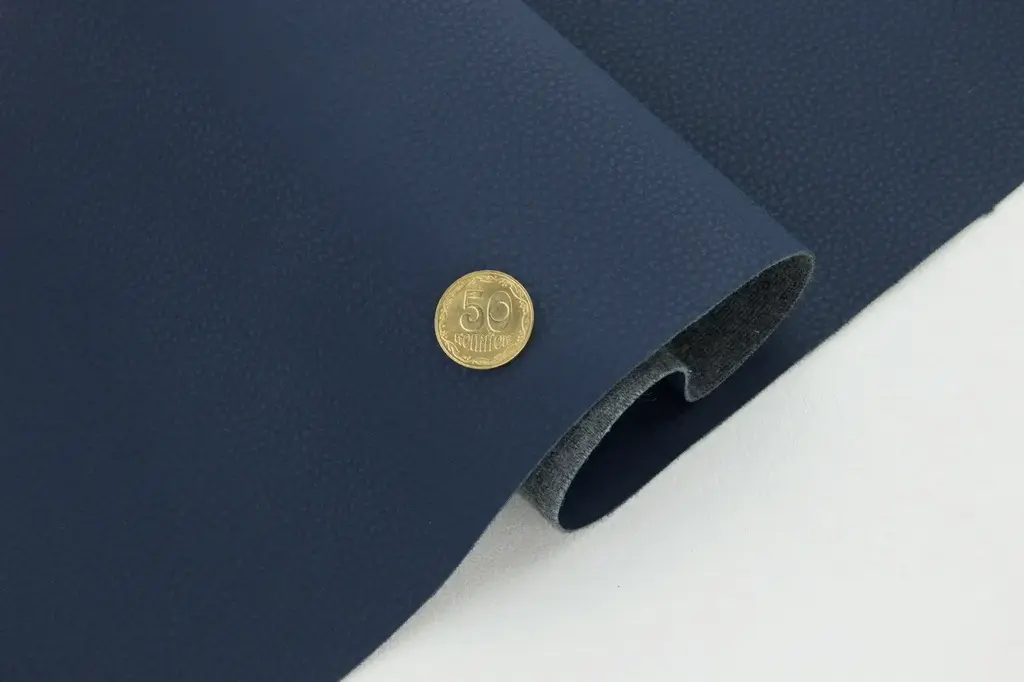 Матовий шкірзамінник Espresso E-5389, темно-синій, ширина 145см