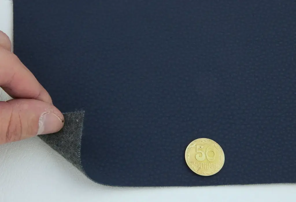 Матовий шкірзамінник Espresso E-5389, темно-синій, ширина 145см