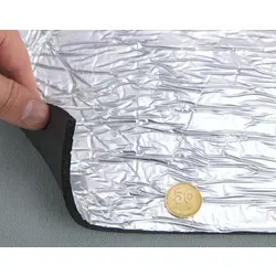 Спінений каучук фольгований Flex-KF-25 товщина 25мм, ширина 100см