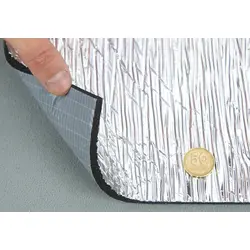 Спінений каучук фольгований самоклейкий Flex-KFS-32, армований, товщина 32мм, ширина 100см