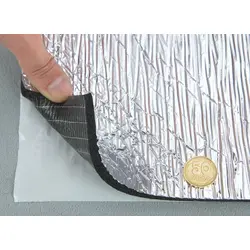 Спінений каучук фольгований самоклейкий Flex-KFS-13, армований, товщина 13мм, ширина 100см