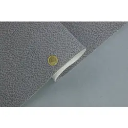 Автотканина стельова 1603 колір світло-сірий в сіру крапку, поролоні 3мм і сітці, ширина 160см