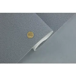 Автотканина стельова 1604 колір холодний сірий в крапку, на поролоні 2мм і сітці, ширина 156см