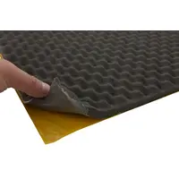 Шумопоглинач ACOUSTICS SoundWave L15, з латексною пропиткою, самоклейкий, товщина 15мм, лист 100x50см