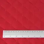Стьобана автотканина Динаміка «Червоний Ромб з червоною ниткою» на синтепоні 7мм – преміальний оббивний матеріал Мініатюра 2