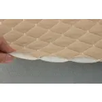 Стьобана автотканина Динаміка «Бежевий Ромб з світло-бежевою ниткою» – преміальний оббивний матеріал Мініатюра 4