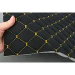 Стьобана автотканина Динаміка «Чорний Ромб із золотою ниткою» на поролоні 7мм – преміальний оббивний матеріал Мініатюра 3