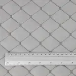 Стьобана автотканина Динаміка «Світло-сірий Ромб з темно-сірою ниткою» на поролоні 7мм – преміальний оббивний матеріал Мініатюра 2