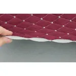 Стьобана автотканина Динаміка «Бордовий Ромб із світло-сірою ниткою» – преміальний оббивний матеріал Мініатюра 4