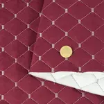 Стьобана автотканина Динаміка «Бордовий Ромб із світло-сірою ниткою» – преміальний оббивний матеріал Мініатюра 5