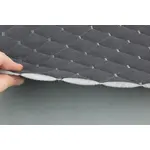 Стьобана автотканина Динаміка «Графітовий Ромб з темно-сірою ниткою» на синтепоні 7мм – преміальний оббивний матеріал Мініатюра 4