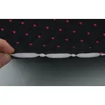 Стьобаний велюр Трініті «Ромб чорний прошитий червоною ниткою» на поролоні 7мм – преміальний оббивний матеріал Мініатюра 3