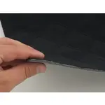 Автовелюр чорний термо-стьобаний подвійний ромб, на поролоні 2мм, синтепоні і сітці – преміальний оббивний матеріал Мініатюра 3