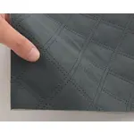 Автовелюр графітовий термо-стьобаний подвійний ромб, на поролоні 2мм, синтепоні і сітці – преміальний оббивний матеріал Мініатюра 5
