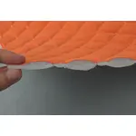 Стьобаний велюр Трініті «помаранчевий «Ромб» прошитий помаранчевою ниткоюю» на синтепоні  – преміальний оббивний матеріал Мініатюра 3