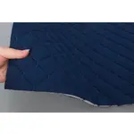 Стьобаний велюр Венус «Темно-синій Ромб прошитий синьою ниткою» на поролоні 6мм – преміальний оббивний матеріал Мініатюра 3