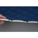 Стьобаний велюр Венус «Темно-синій Ромб прошитий синьою ниткою» на поролоні 6мм – преміальний оббивний матеріал Мініатюра 4