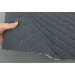 Стьобаний велюр Венус «Темно-сірий Ромб прошитий темно-сірою ниткою» на поролоні 6мм – преміальний оббивний матеріал Мініатюра 3