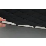 Стьобаний велюр Венус «Чорний Ромб прошитий чорною ниткою» на поролоні 6мм – преміальний оббивний матеріал Мініатюра 4