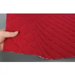 Стьобаний велюр Венус «Червоний Ромб прошитий червоною ниткою» на поролоні 6мм – преміальний оббивний матеріал Мініатюра 3