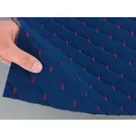 Стьобаний велюр Венус «Темно-синій Ромб прошитий червоною ниткою» на поролоні 6мм – преміальний оббивний матеріал Мініатюра 3