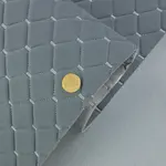 Стьобаний велюр Венус «Темно-сірий Ромб прошитий світло-сірою ниткою» на поролоні 6мм – преміальний оббивний матеріал Мініатюра 1