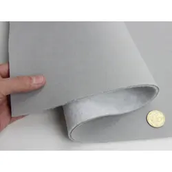 Автовелюр стельовий Alkantra A1, колір світло-сірий на поролоні 1мм і повсті товщина 4мм ширина 170см, Туреччина