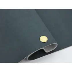 Автовелюр стельовий Alkantra A18, колір темно-сірий з синім відтінком, на поролоні та повсті, товщина 3мм ширина 165см, Туреччина