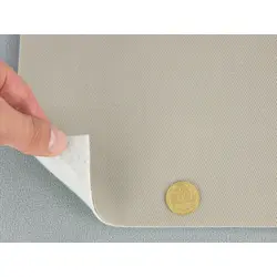 Автотканина стельова Y-175, колір кремовий, на поролоні та повсті, товщина 2мм, ширина 168см, Туреччина