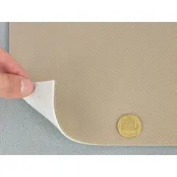 Автотканина стельова Y-178, колір світло-бежевий, на поролоні та повсті, товщина 2мм, ширина 168см, Туреччина