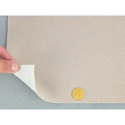 Автотканина стельова Petek-182, колір кремовий, на поролоні та повсті, товщина 2мм, ширина 168см, Туреччина
