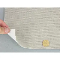 Автотканина стельова Petek-184, колір світло-сірий (теплий відтінок), на поролоні та повсті, товщина 2мм, ширина 168см, Туреччина