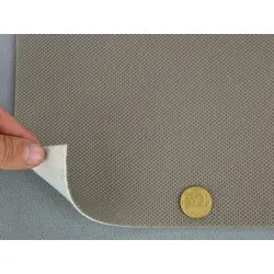 Автотканина стельова Petek-188, колір графітовий світлий, на поролоні та повсті, товщина 2мм, ширина 168см, Туреччина