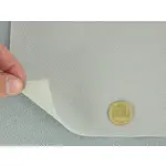 Автотканина світло-сіра ZEUS-153-bo без основи для перетяжки пластикових деталей Мініатюра 3