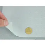 Автотканина срібна P-81-bo без основи для перетяжки пластикових деталей Мініатюра 3