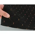 Алькантара Lycra 09/9 чорна, стьобана коричневою ниткою, на поролоні 3мм і флізеліні, ширина 140см (Туреччина) Мініатюра 4