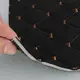 Алькантара Lycra 09/9 чорна, стьобана коричневою ниткою, на поролоні 3мм і флізеліні, ширина 140см (Туреччина) Алькантара Lycra 09/9 чорна, стьобана коричневою ниткою, на поролоні 3мм і флізеліні, ширина 140см (Туреччина)