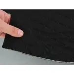 Алькантара Lycra 09/1 чорна, стьобана чорною ниткою, на поролоні 3мм і флізеліні, ширина 140см (Туреччина) Мініатюра 3