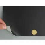 Чорний напівглянцевий шкірозамінник "SIROKO" — для оббивки меблів, ширина 140 см Мініатюра 1