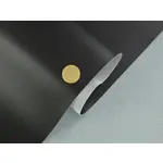 Чорний напівглянцевий шкірозамінник "SIROKO" — для оббивки меблів, ширина 140 см Мініатюра 2