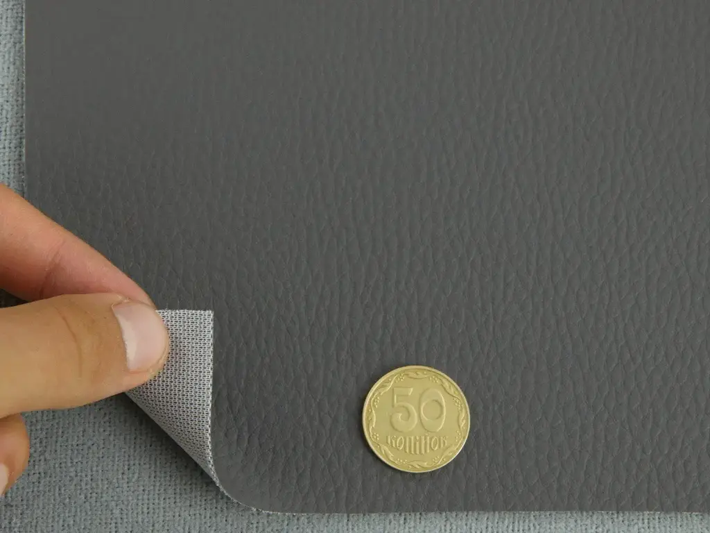 Шкірзам С-02, графітовий, ширина 1.39 м – елегантний та практичний матеріал для меблів