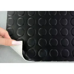 Автолінолеум, автолін чорний "Монетка" (M018), ширина 2 м, лінолеум автомобільний, Туреччина