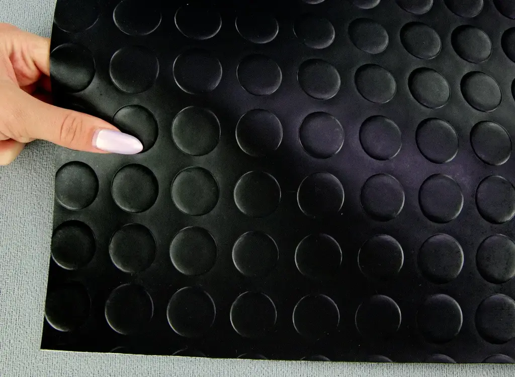 Автолінолеум сірий (Монетка), ширина 2 м, лінолеум автомобільний Туреччина