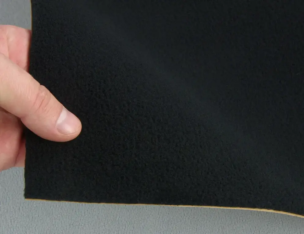 Карпет велюровий Lux чорний для авто самоклейка, лист 58х100см