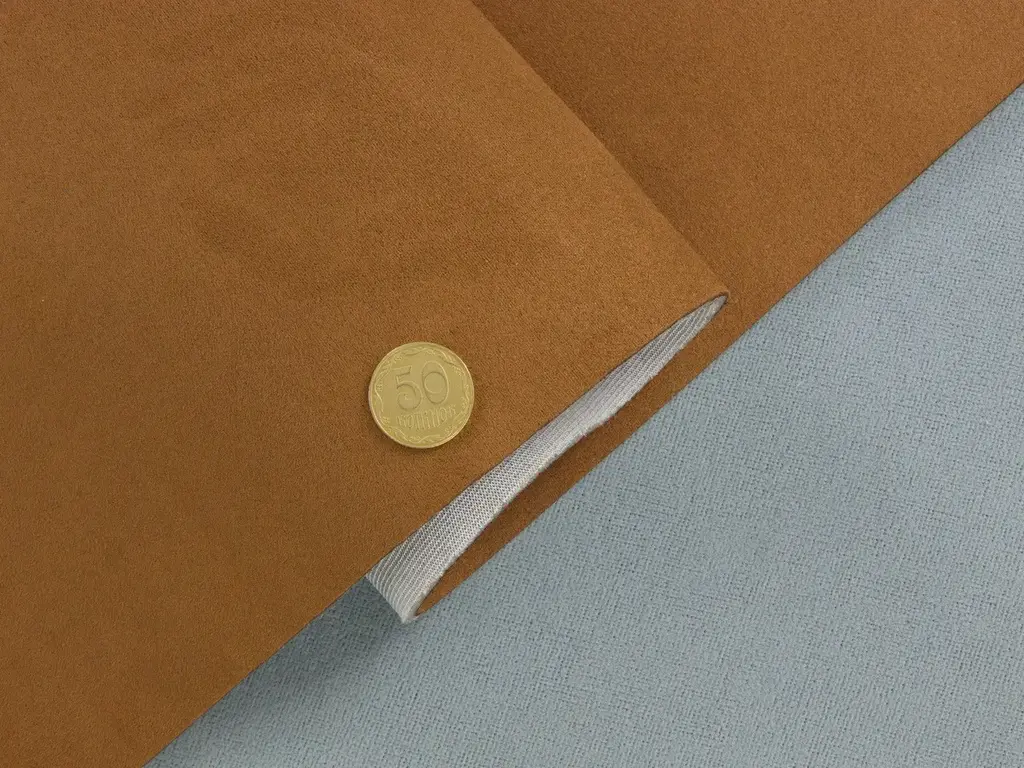 Алькантара Lycra p16004 коричнева – купити на відріз з рулона