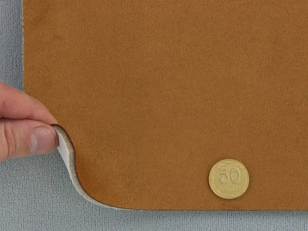 Алькантара Lycra p16004 коричнева – купити на відріз з рулона