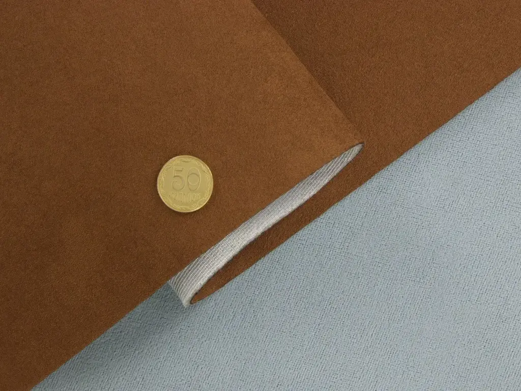 Алькантара Lycra p16015 темно-коричнева – купити на відріз з рулона Додаткове фото 3