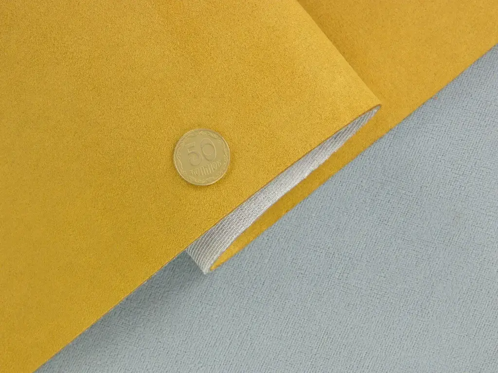 Алькантара Lycra p16014 гірчична – купити на відріз з рулона